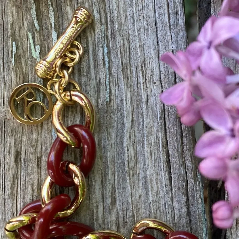 💍Rustic Cuff Clasp Bracelet - brown and gold braid pattern. NWOT.